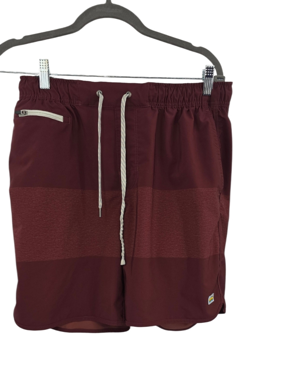 Vuori men's burgundy Banks‎ Athletic shorts outdoor hiking gym Large